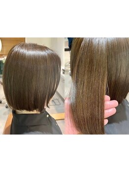 白髪染め×髪質改善でもっと素敵に◎明るくしたい、若々しくしたい等、白髪のお悩み何でもご相談下さい◎