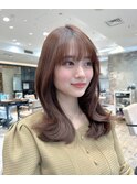 ◎大人綺麗なスタイル　顔まわりカット　セミロング　ロング