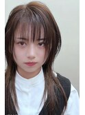 【コトノハ】くすみロングウルフレイヤーロング小顔に見せるヘア