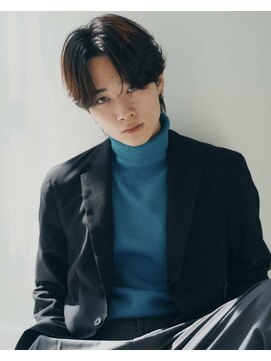 バース 梅田中崎町店(BIRTH) ニュアンスパーマセンターパートフェザーパーマワンカールパーマ