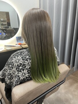 テーラヘアー 公津の杜店(TELA HAIR) ベージュ×ライム