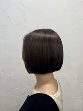 エルズ 大宮店(ailes)&nbsp;ハイライトカラー×切りっぱなしボブ[大宮/大宮駅/大宮ショート]