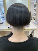 30代40代50代刈り上げ女子ツーブロック耳掛けマッシュショート