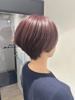 リュネッツ あざみ野店(lunettes)&nbsp;【白髪ぼかし】ハイライトピンク×ショートボブ