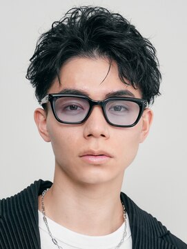 フィフスパーク(fifth PARK) ツイストスパイラルパーマ×刈り上げアップバングで男らしさ◎