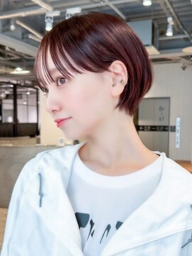 アイティーバイアルバム 藤沢店(IT by ALBUM) ショートボブ前髪カットおくれ毛_F0860