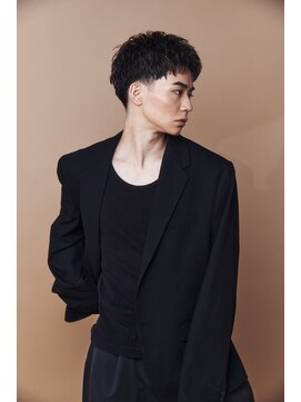 ロンドオム 池袋(Lond Homme) men's/メンズ/ブルーブラック/フェザーパーマ/サーフカール/池袋