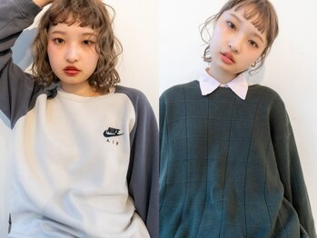 シーバイラヴィズム 万代店(Sea by LUVISM)の写真/【学割U24】学生の方必見！平日使えるお得な大人気クーポン★カット＋ブリーチダブルカラー