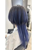 クラゲウルフカット×中性ウルフカット