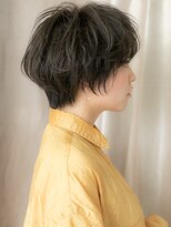 カバーヘア イヴ 戸頭店(COVER HAIR EVE)&nbsp;黒髪ダークアッシュ似合わせカット丸みショート319Z戸頭20代30代