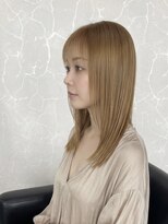 インテグリ オオタ(INTEGRI oota)&nbsp;ミルクティーベージュ×艶髪ストレート/顔周りレイヤー/20代30代