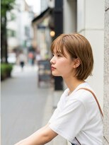 フレイムス ヘアアンドリラックス 大宮東口店(Frames)&nbsp;ショートボブ髪型20代30代40代50代前髪あり前髪なし面長丸顔大宮
