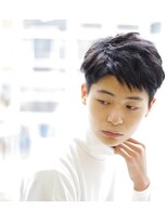 サークル(CIRCLE)&nbsp;ブルーブラック/スパイキーショート/サーフカールフェザーパーマ