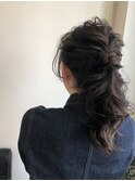 パーティーヘア　ローポニー