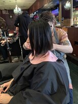 アスイン(asuin)&nbsp;黒髪前下がりボブ