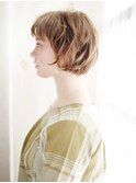 ふわくしゅカールのショートボブ