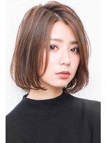 モニカ 西宮北口(Monica)&nbsp;大人かわいい伸ばしかけグレージュナチュラルボブ