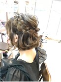 編み込みボブアレンジ　【ヘアアレンジ  立川南口/立川/八王子】