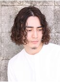大人ミディアムウェービーパーマ