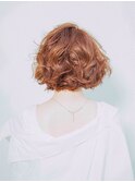 くせ毛風★斜めバング★無造作カール