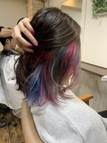 エスト ヘアー アメリ 松戸店(est hair Ameri)&nbsp;ユニコーンインナーカラー