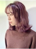 【FOLK】ピンクセミディ波巻き♪