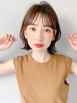 キリ 表参道(kyli)&nbsp;ミニウルフテラコッタデジタルパーマくすみブルーくびれミディ*