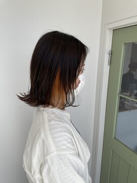ヘアー スペース オフ(Hair Space Off) ミディアムボブインナーカラー