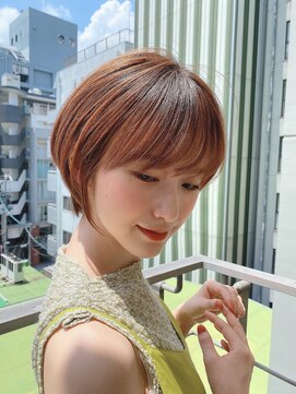 ロンド ストラーダ 心斎橋(Lond strada) 【津賀　涼】ショートグレージュカラーボブウルフココアベージュ