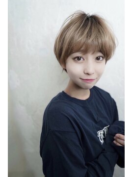 ポット バイ クレドガーデン 大宮東口店(pote by CRED GARDEN) 大人可愛い20代30代40代黒髪前下がりひし形小顔ボブ丸みショート