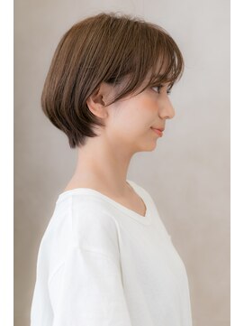 カバーヘア 上尾西口店(COVER HAIR) シースルーバングxナチュラルアッシュミニボブY上尾20代30代40代
