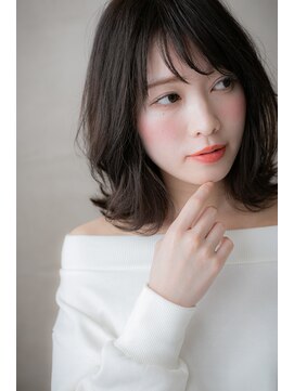 カバーヘア 上尾西口店(COVER HAIR) シースルーバング大人可愛い暗髪くびれヘア305Z上尾30代40代50代