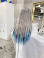 ミラク 町田(MIRAC)&nbsp;【MIRAC町田店】インナーカラーブルー×水色×ホワイトグレー