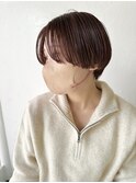チェリーレッド×マッシュショート