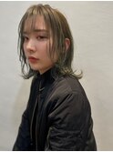 くびれミディアム×オリーブアッシュベージュ