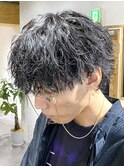 波巻きパーマ/波巻きツイスト/メンズカット/メンズパーマ