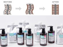 当店おススメのLinkトリートメントは乾燥の季節には欠かせない髪質改善トリートメント。