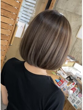 ヘアカロン 熊本本店(Hair CALON) ショートカットベージュハイライトカラー髪質改善トリートメント