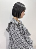 ◎NAKAMURA◎ #02 ミニボブ/暗髪アッシュ/インナーカラー