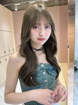 グロー 大宮(GLROW) オリーブグレージュ　透明感カラー　レイヤー　顔まわりカット