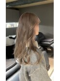 前髪/アンブレラカラー/こなれミディ/イメチェン/ウェーブパーマ