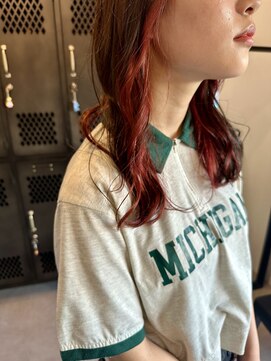 ダリー 菊水店(Dali) インナーカラー・ピンク・ミディアム・デザインカラー