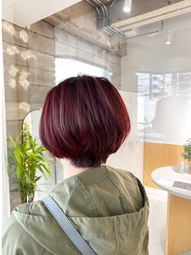 ワッカ(wacca) ショートボブ 前下がりボブ グラデーション 丸み