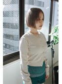 ハイトーンベージュミニボブ