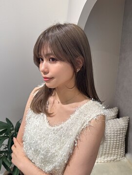 ビームズ トータルビューティー 西中島店(Bee ms Total Beauty) サラツヤロングベージュカラーブリーチしない透明感カラー