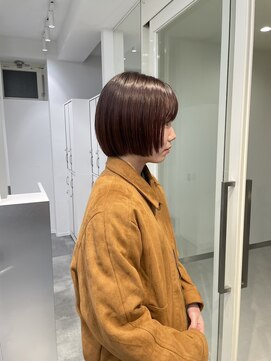 コレクティブワーク 表参道 渋谷(COLLECTIVE WORK) 艶髪ベージュ髪質改善ボブ顔まわりレイヤー20代30代40代[表参道]
