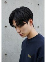 キャンバス バイ ネオリーブ 横浜西口(Canvas by neo.)&nbsp;フェザーパーマ　センターパート　ブルーブラック