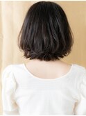 黒髪アッシュ大人美人立体感ボブウルフカット309W上尾30代40代