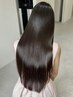 【SOYON式☆潤い】美髪縮毛矯正+カット+カラー+3stepオッジィオット超音波TR