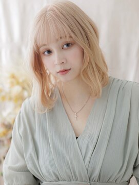 カバーヘア ブリス 戸田公園西口店(COVER HAIR bliss) ハイトーンカラーくせ毛風ニュアンスパーマa戸田公園10代20代